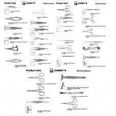 Blepharoplasty set- complete set - Price Includes Packing and Freight