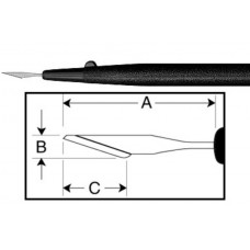 ZABBY'S EDGE Stab Knife 15 Degree Z-7415 10/per box - Price Includes Packing and Freight