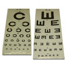 ZABBYS SNELLEN CHART SET OF TWO Z-SNL-CHART- PRICE INCLUDES PACKING AND FREIGHT