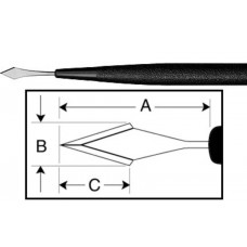 ZABBY'S EDGE Slit Knife Angled Double Bevel 3.0mm 10/Box Z - 7456ADB - Price Includes Packing and Freight ZABBY'S EDGE Slit Knife Angled Double Bevel 3.0mm 10/Box Z - 7456ADB - Price Includes Packing and Freight