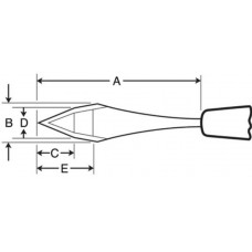 ZABBY'S EDGE Trapezoidal B~Knife - 2.0-2.2mm Angled Z -7501 10/per box - Price Includes Packing and Freight ZABBY'S EDGE Trapezoidal B~Knife - 2.0-2.2mm Angled Z -7501 10/per box - Price Includes Packing and Freight